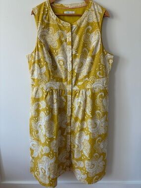 Boden Floral Midi Sleeveless Dress Size 18L